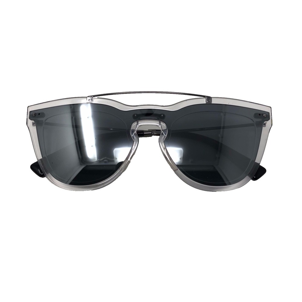 Valentino VA4008 5024/6G Sunglasses Transparent Frames Silvered Mirrored Lens